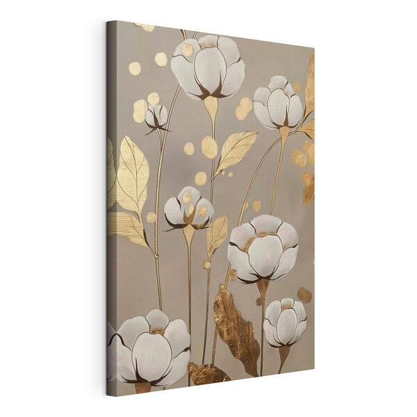 Painting of flowers and leaves Painting of flowers and leaves