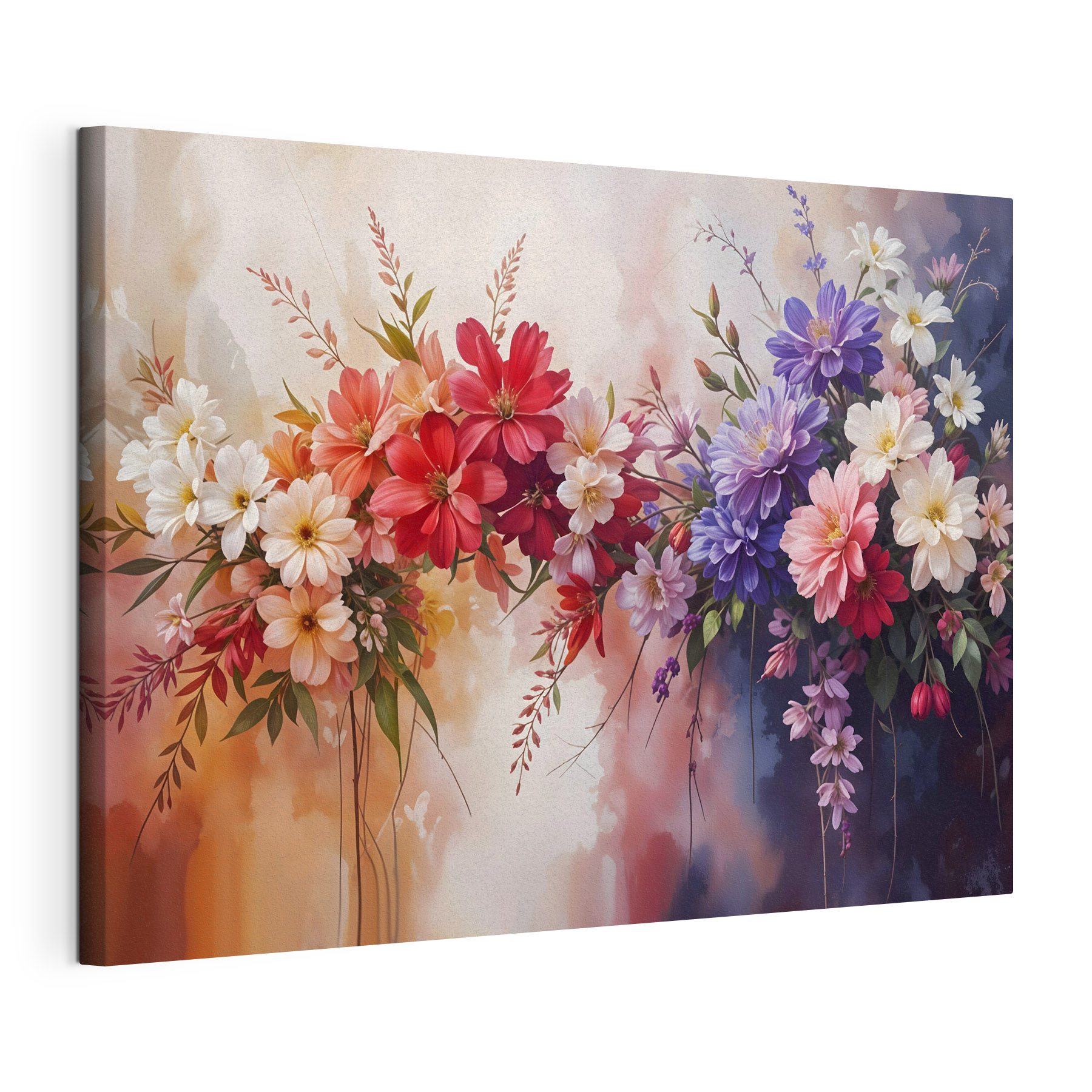 Group of colorful flowers Group of colorful flowers