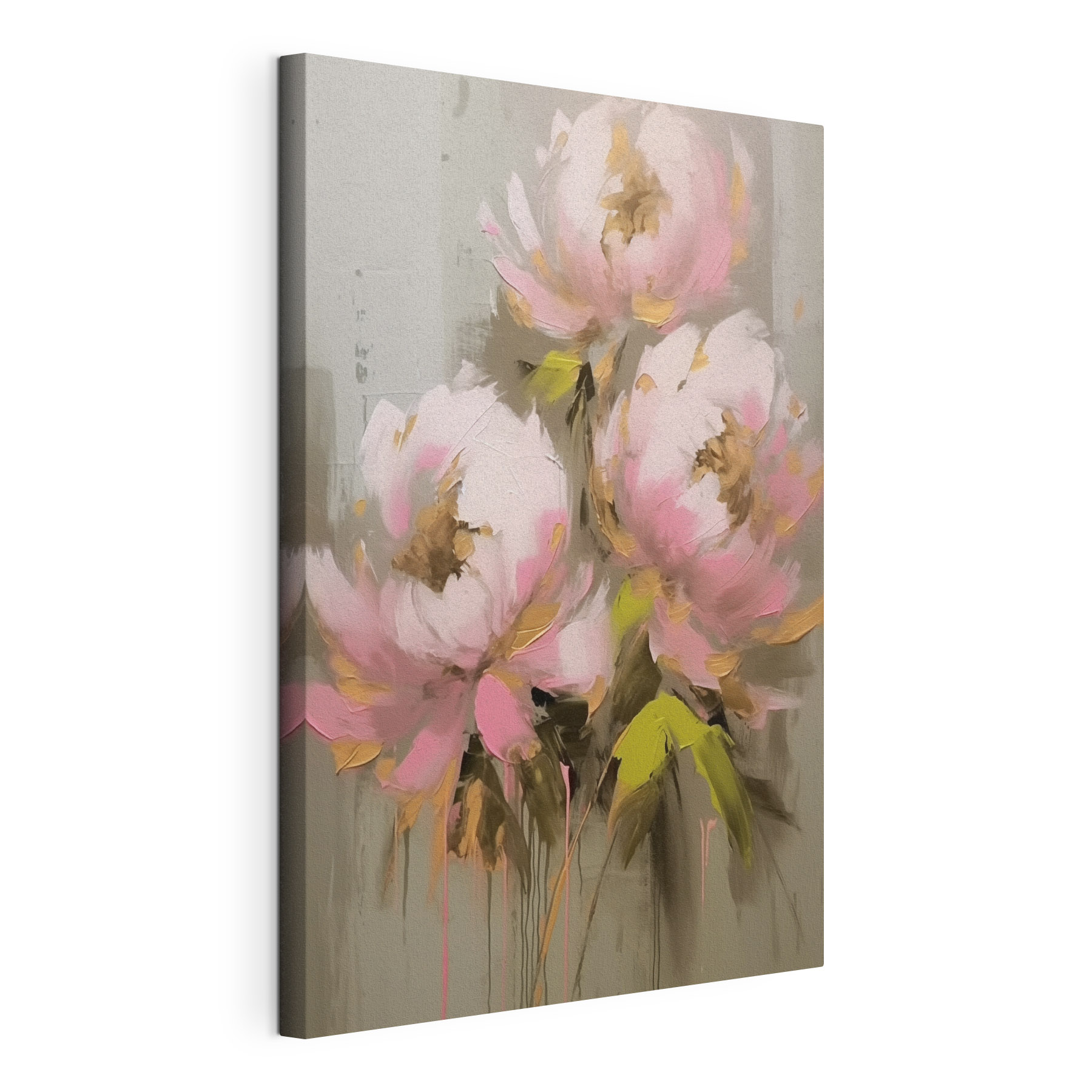 Painting of pink flowers Painting of pink flowers