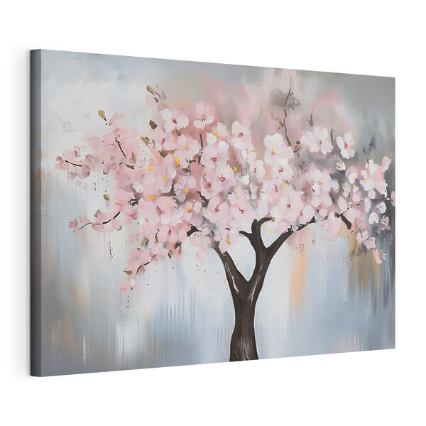 Tablouri Pictura unui copac cu flori roz (SKU: s43300) Tablouri Tablouri Pictura unui copac cu flori roz (SKU: s43300)