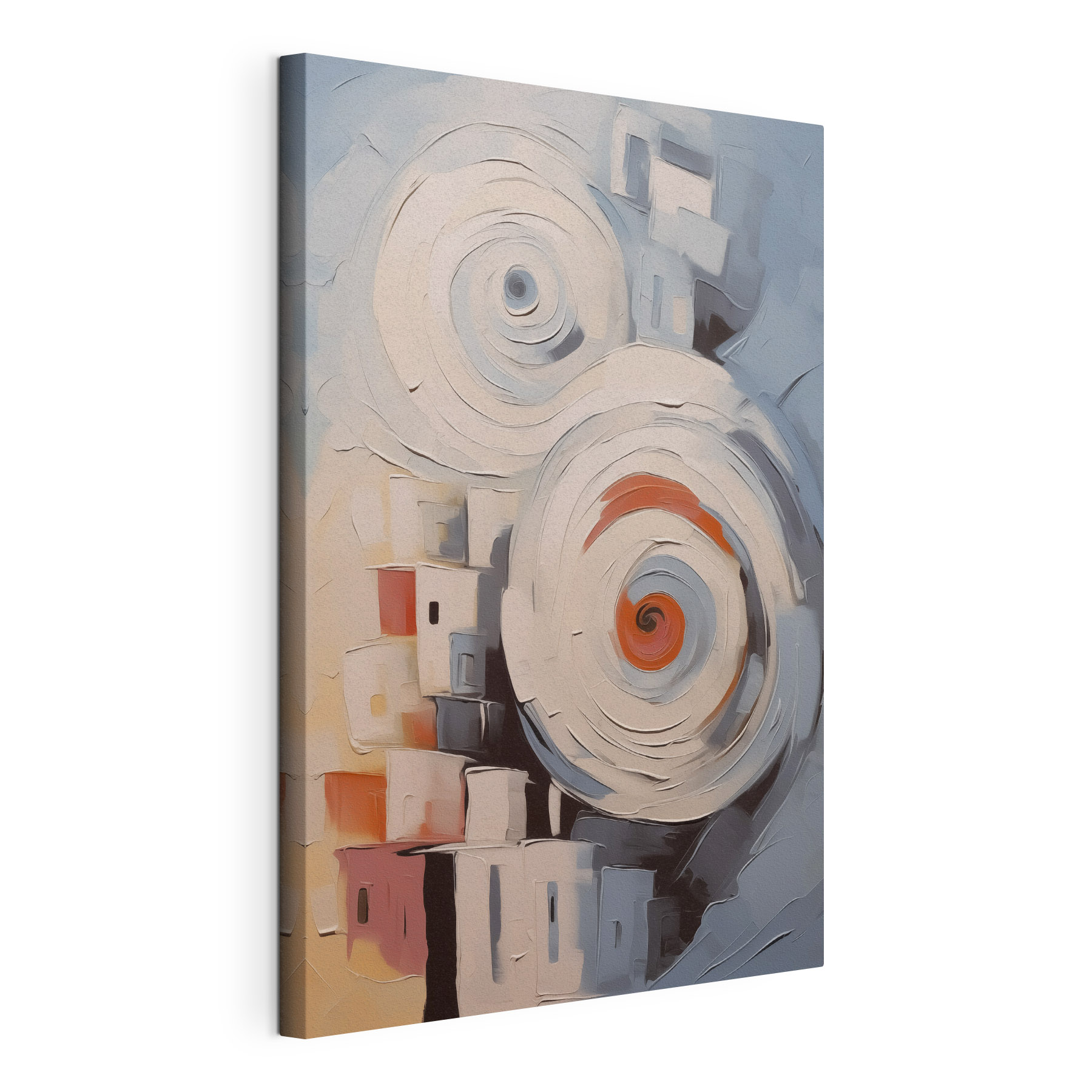 Painting of a spiraling pattern