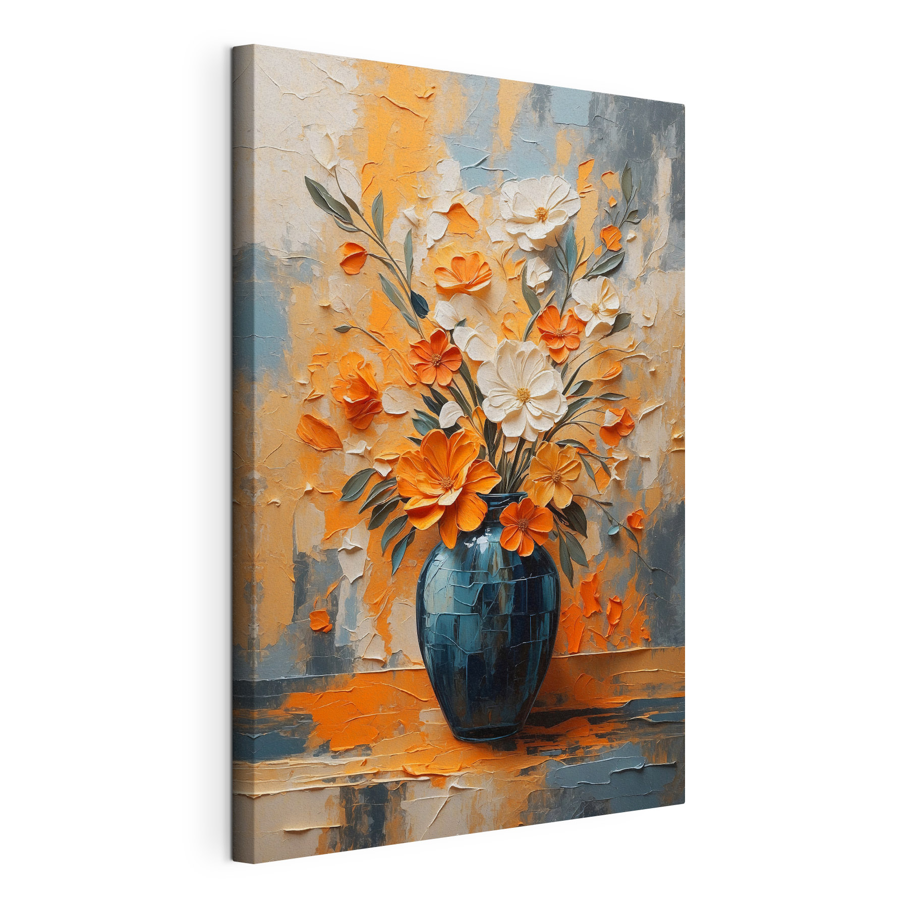 Painting of flowers in a vase Painting of flowers in a vase