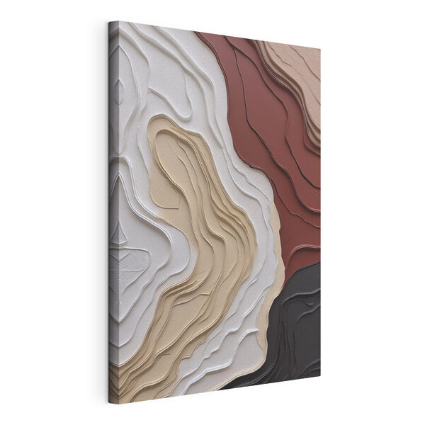 Artistic layers in warm, soft colors
