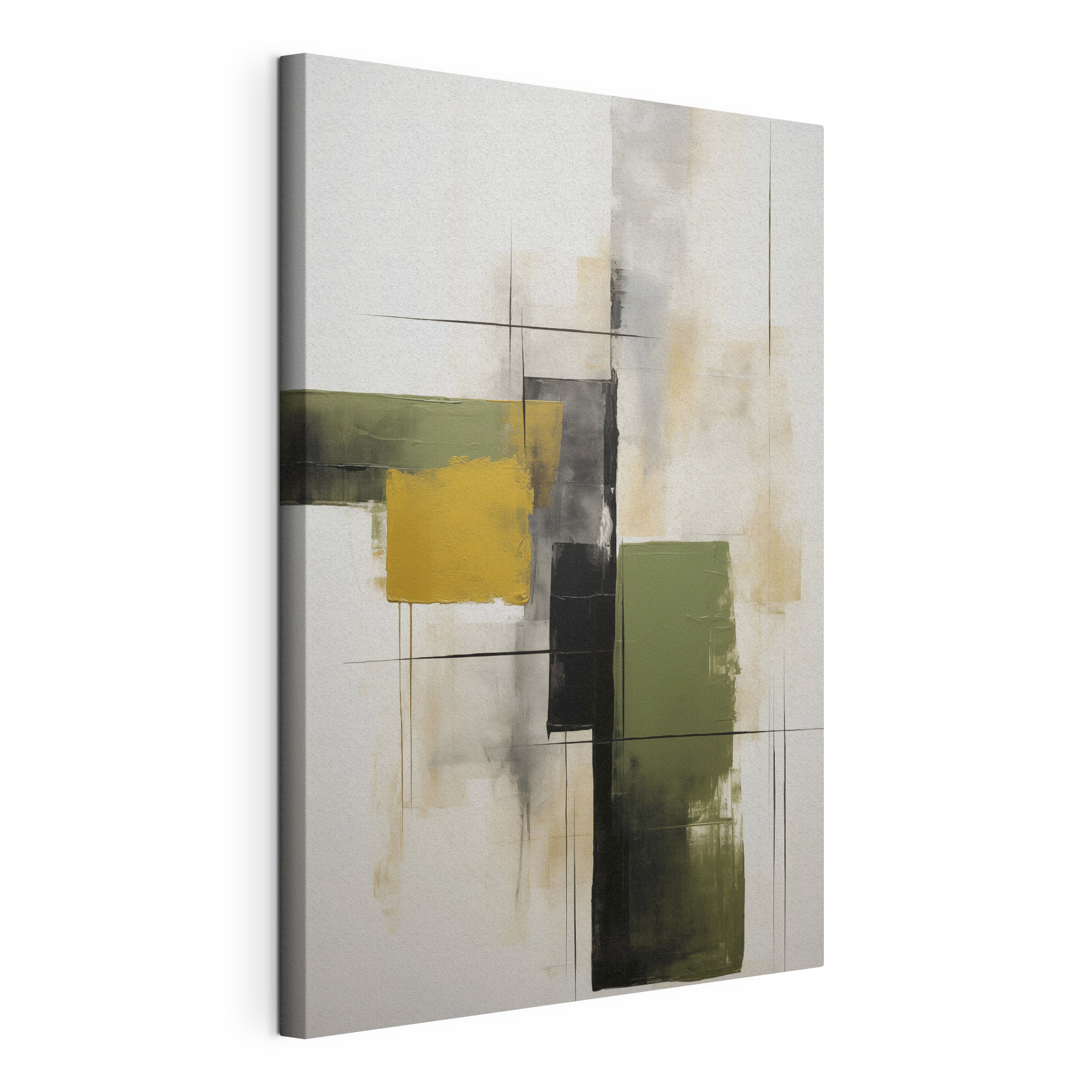 Painting of squares and lines