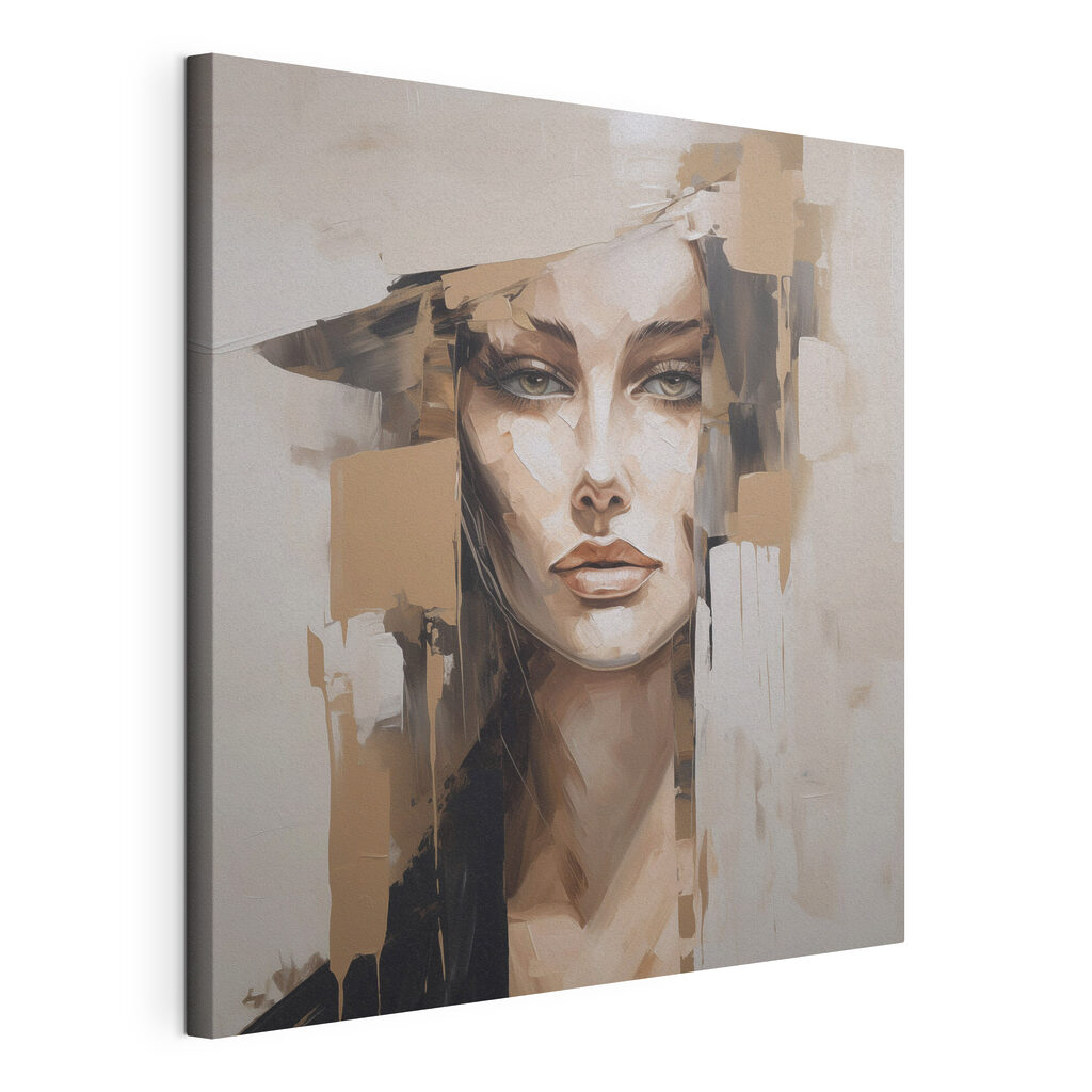 Painting of a woman's face