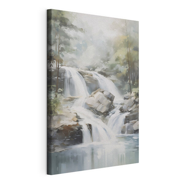 Tablouri Cascadă într-o pădure