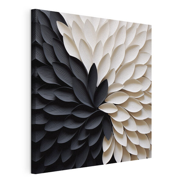 Tablouri Floare alb-negru