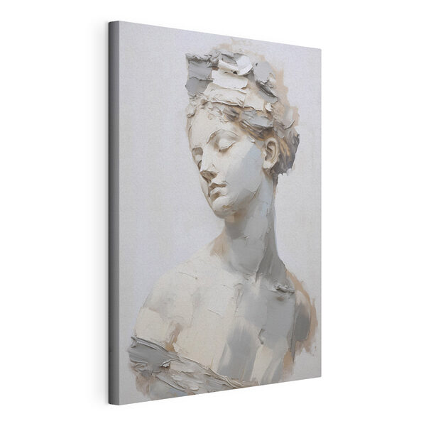 Plaster bust of a woman