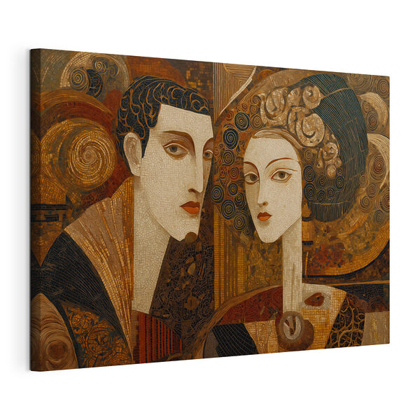 Painting of a man and a woman Painting of a man and a woman
