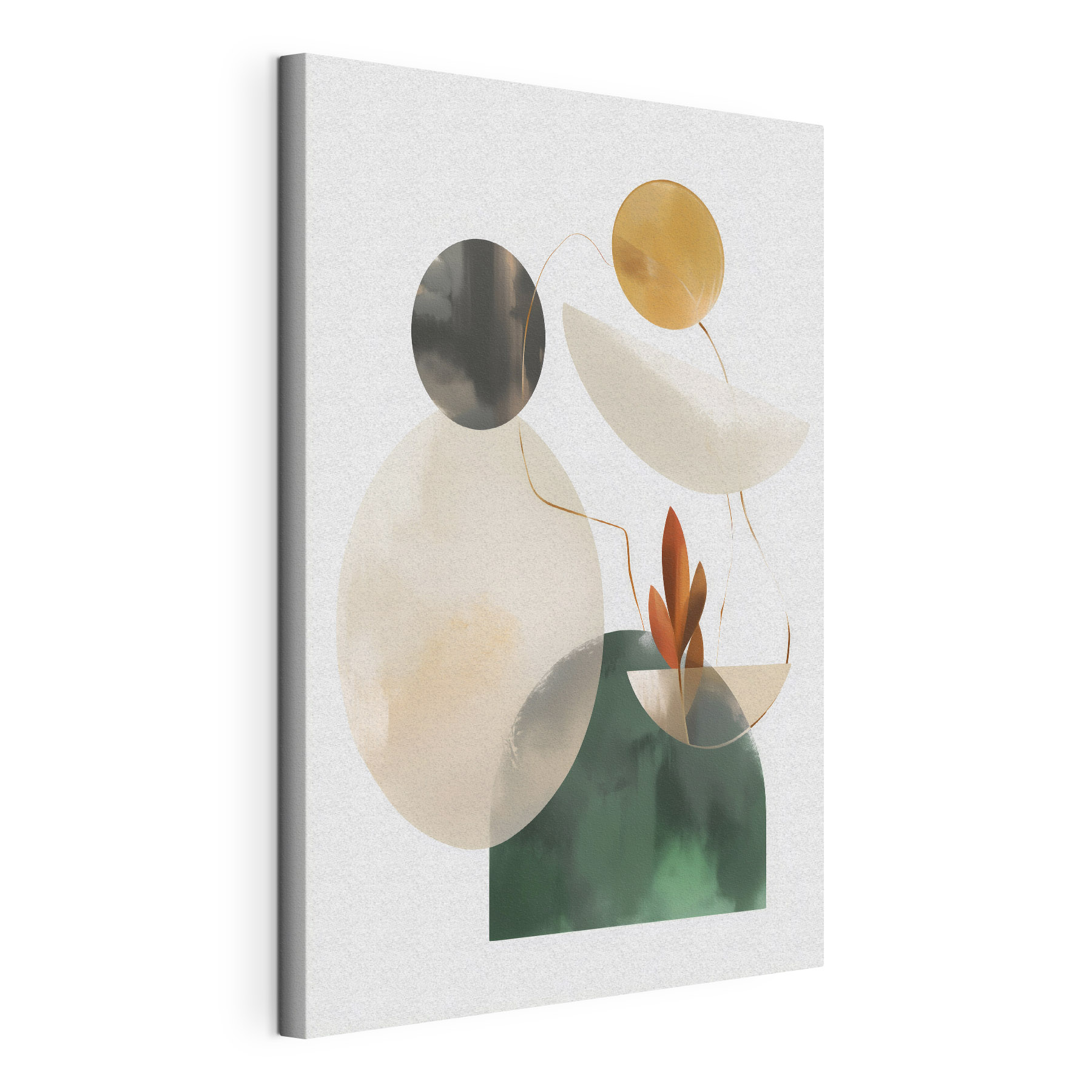 Group of objects with leaves Group of objects with leaves