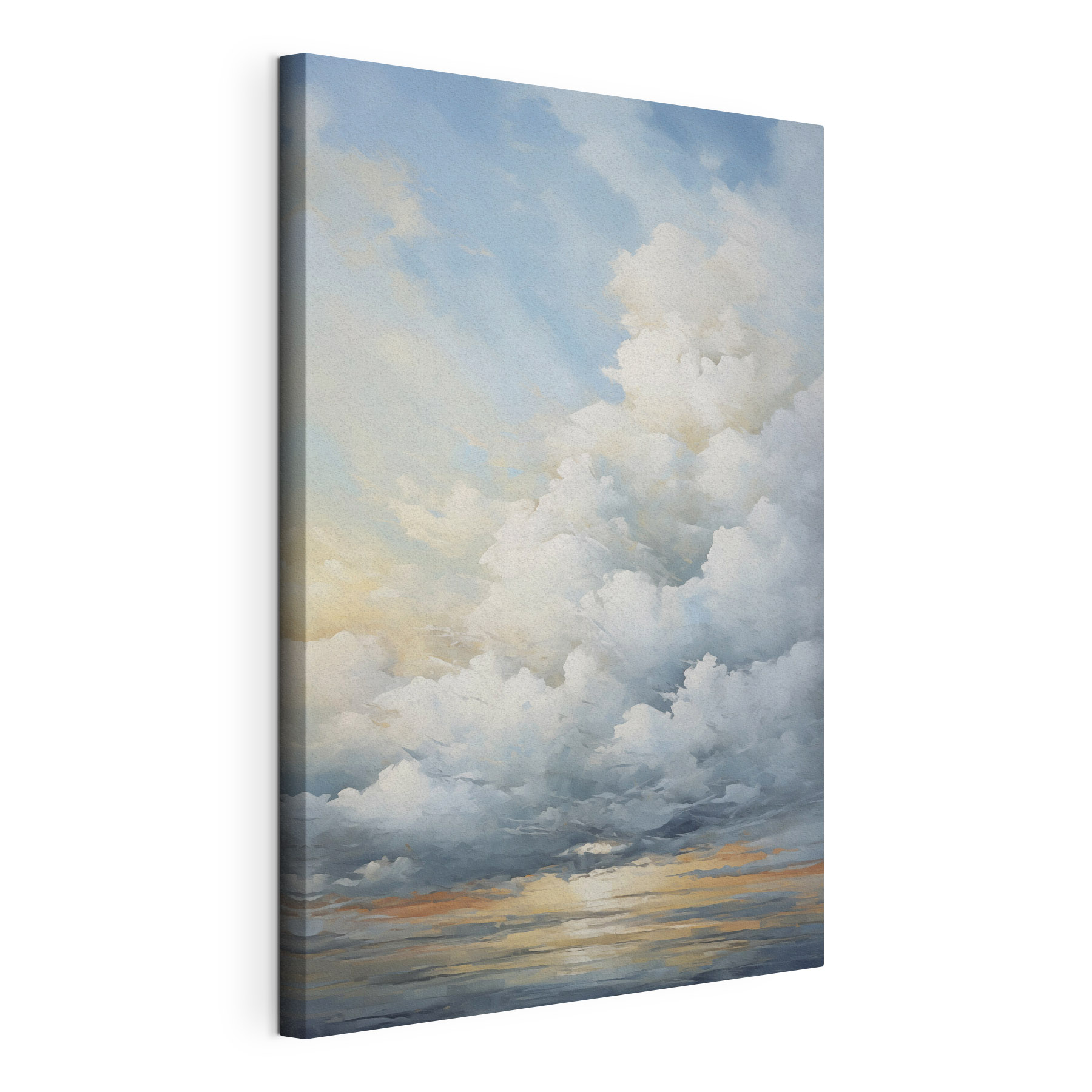 Large white clouds in the sky