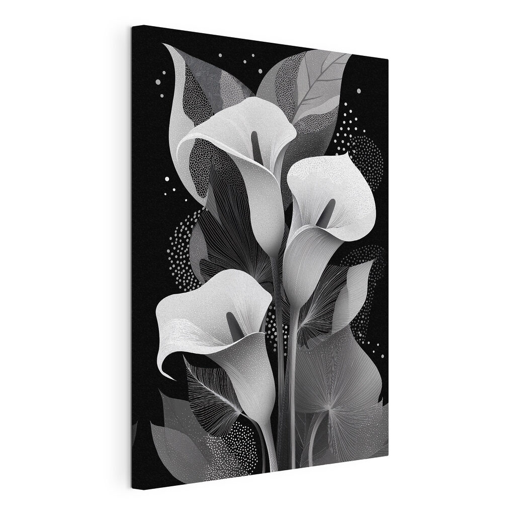 Modele florale elegante pe un fundal închis la culoare Modele florale elegante pe un fundal închis la culoare