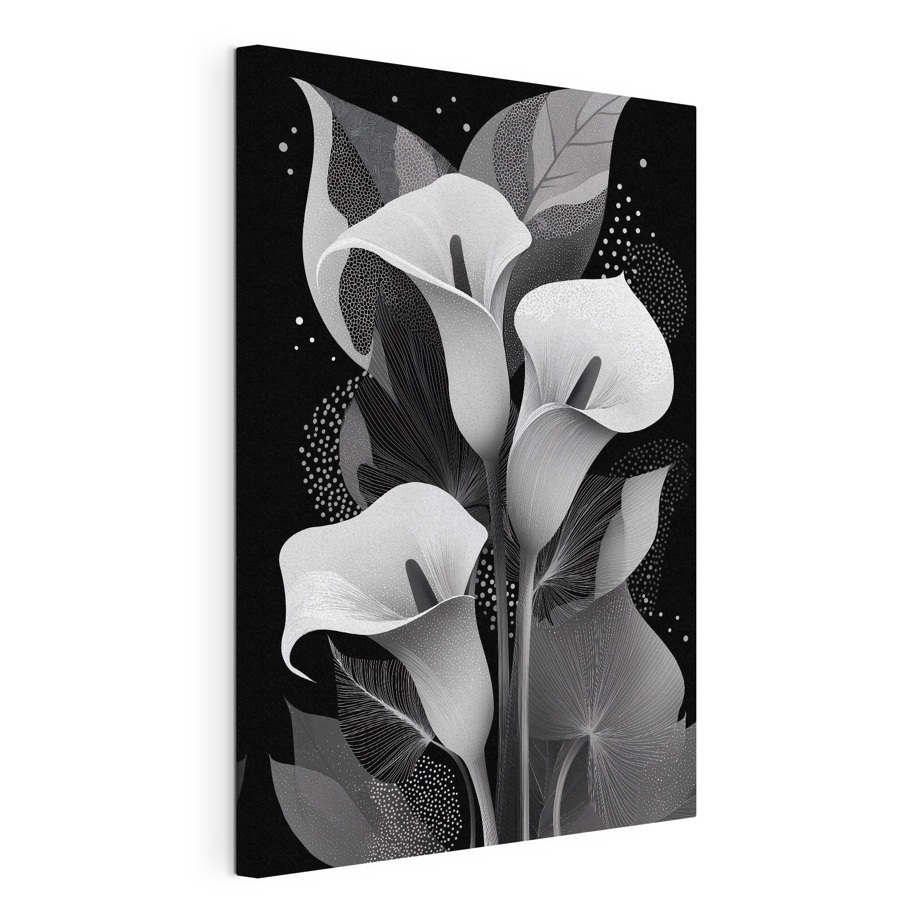 Modele florale elegante pe un fundal închis la culoare Modele florale elegante pe un fundal închis la culoare
