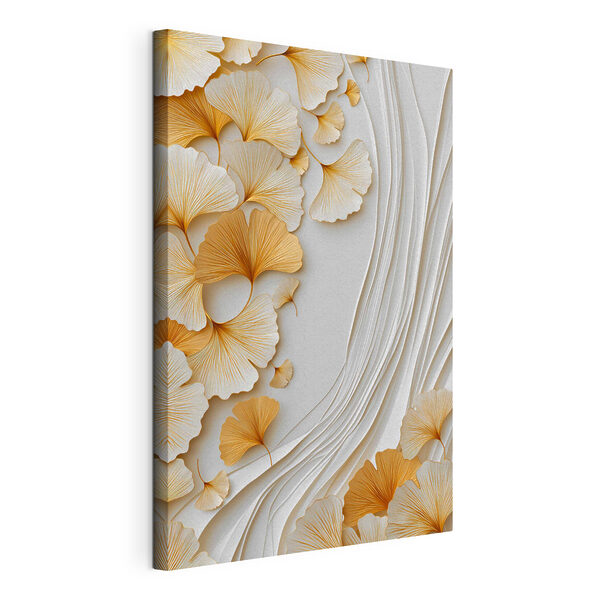 Frunze delicate de ginkgo în nuanțe delicate Tablouri Frunze delicate de ginkgo în nuanțe delicate