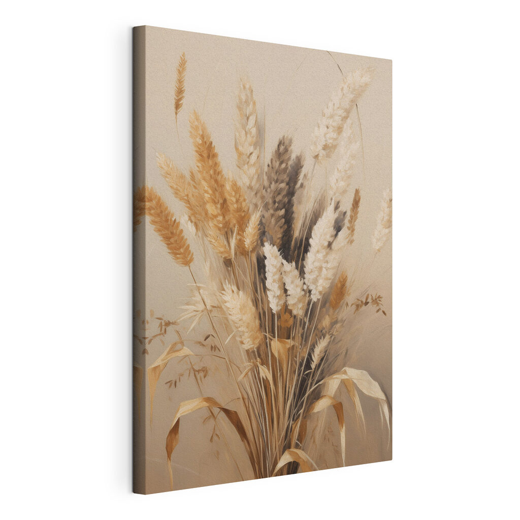 Bunch of wheat in a vase