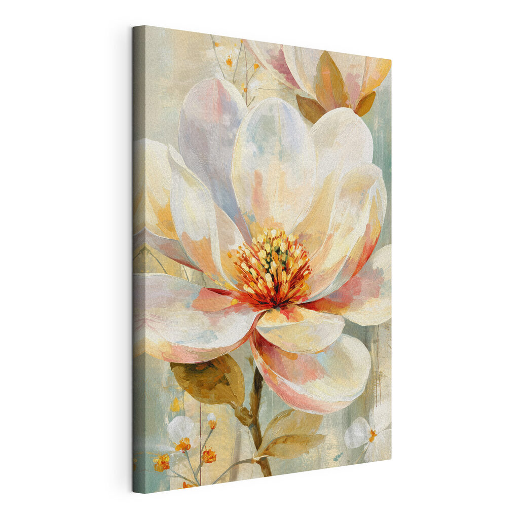 Delicate bloom in soft pastel hues