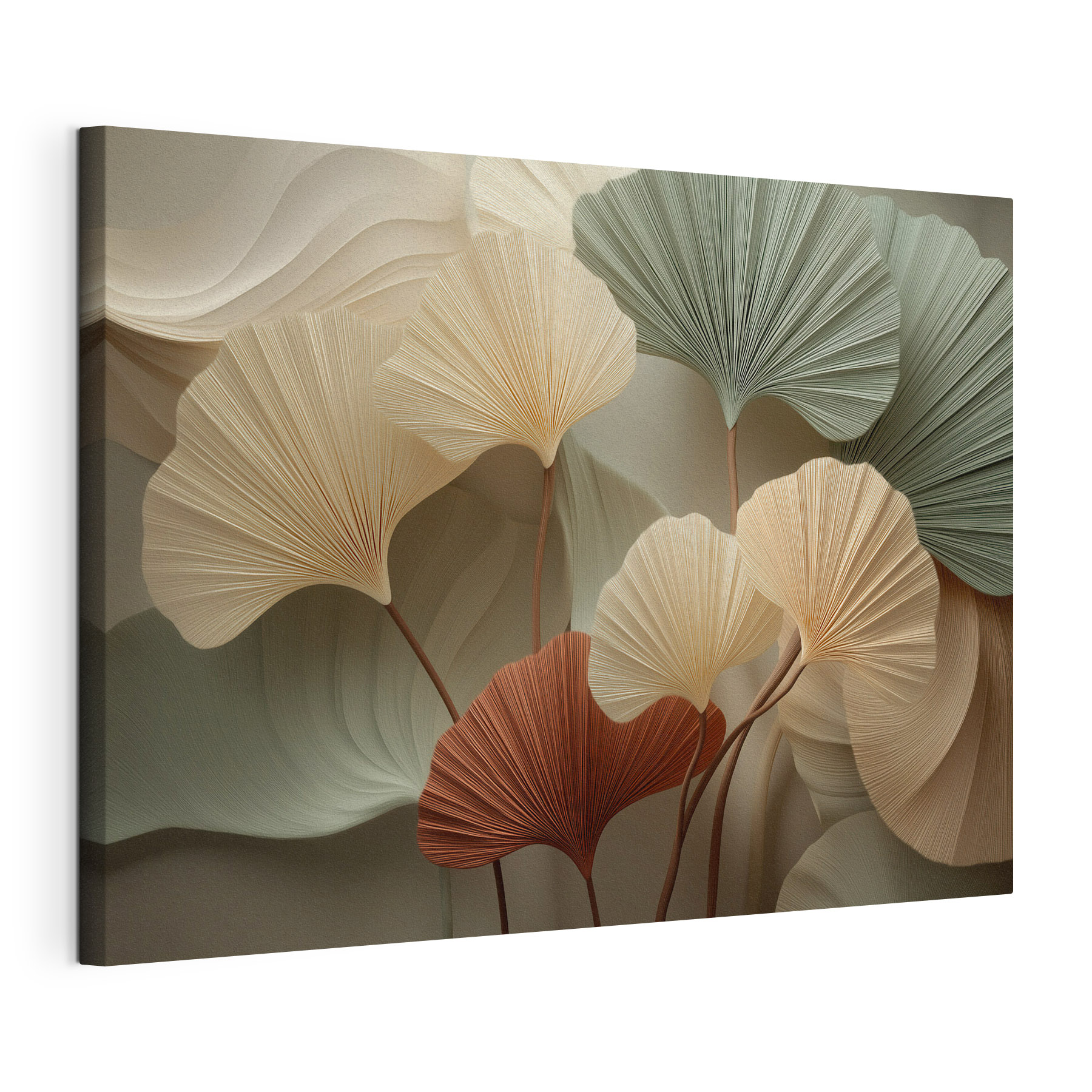 Group of leaves with a white background Group of leaves with a white background