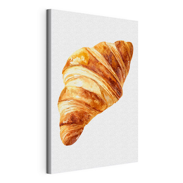 Tablouri Croissant proaspăt scos din cuptor, expus în vitrină