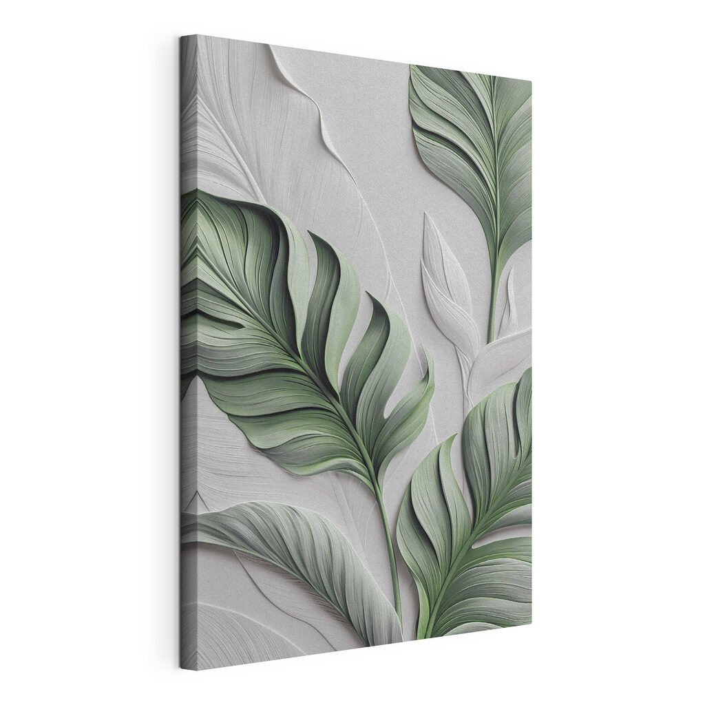 Soft leaves on a gentle background