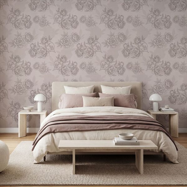 Motiv floral cu linii delicate