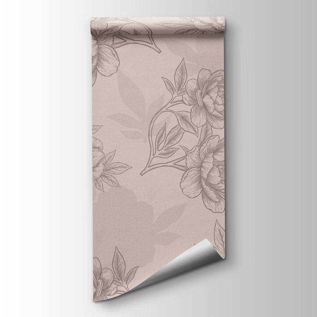 Floral pattern with delicate linework