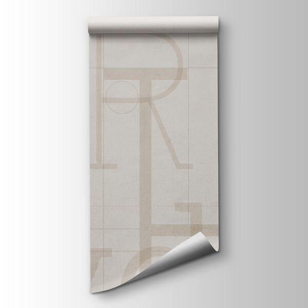 White background with letters