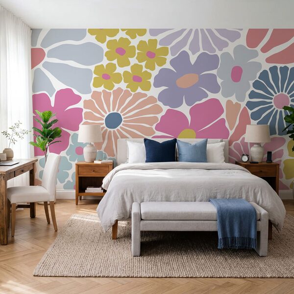 Model floral colorat