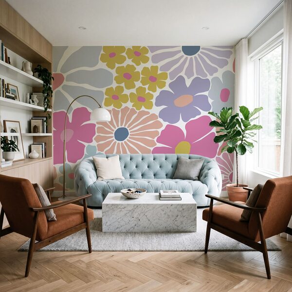 Model floral colorat