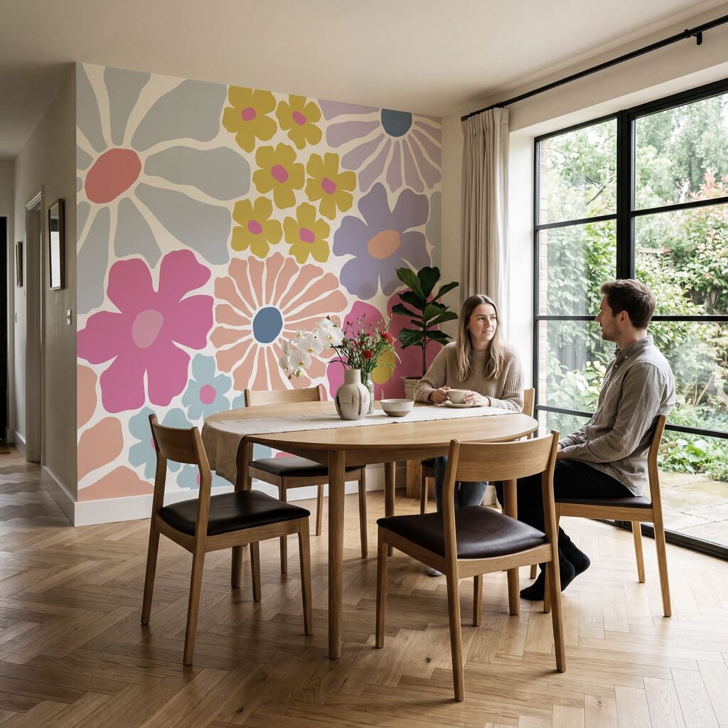 Model floral colorat