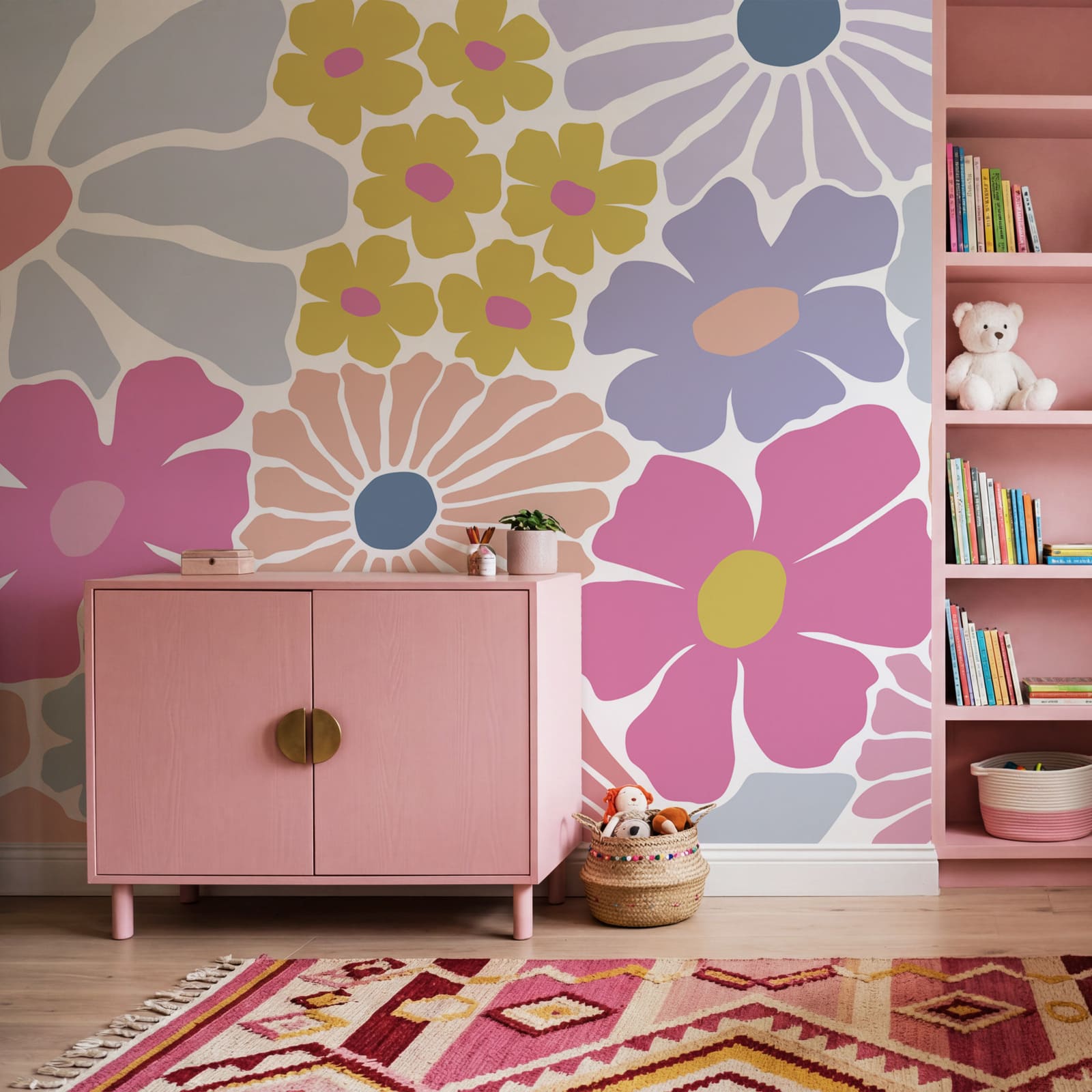 Model floral colorat