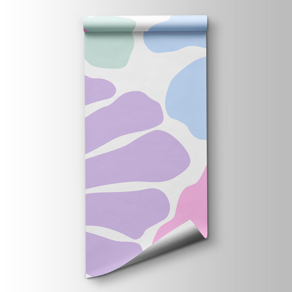 Pattern of flowers on a white background