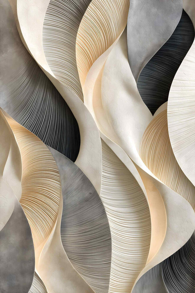 Flowing patterns in soft hues