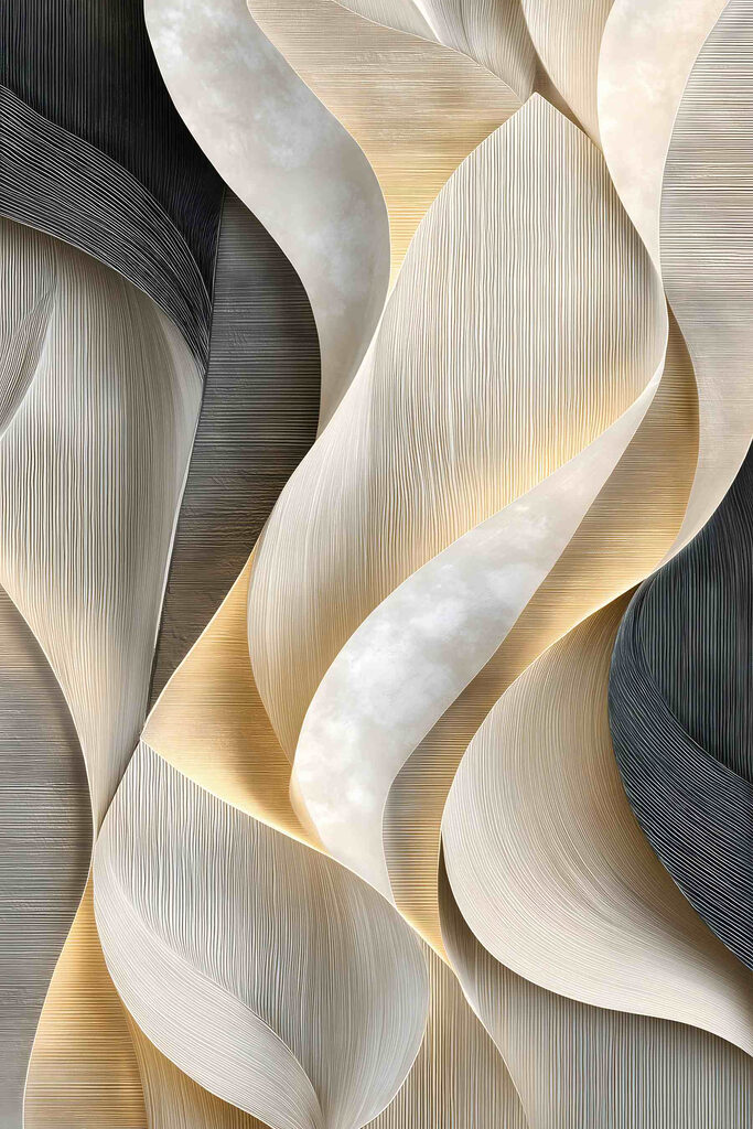 Elegant curves in neutral tones