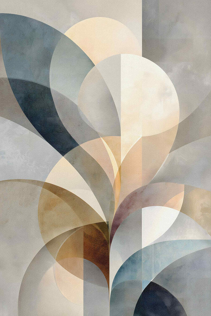 Abstract forms in soft color palette Abstract forms in soft color palette