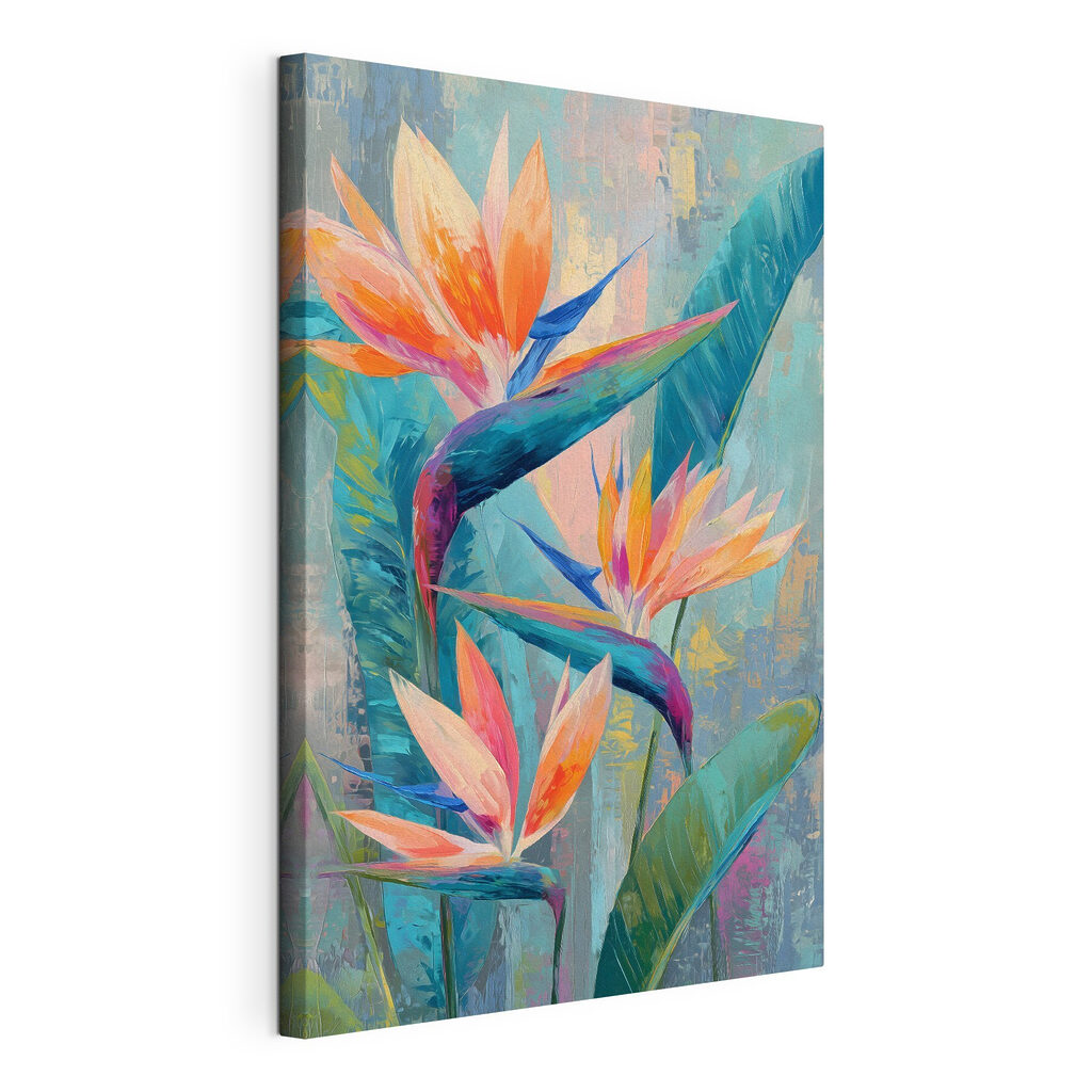 Painting of flowers and leaves Painting of flowers and leaves