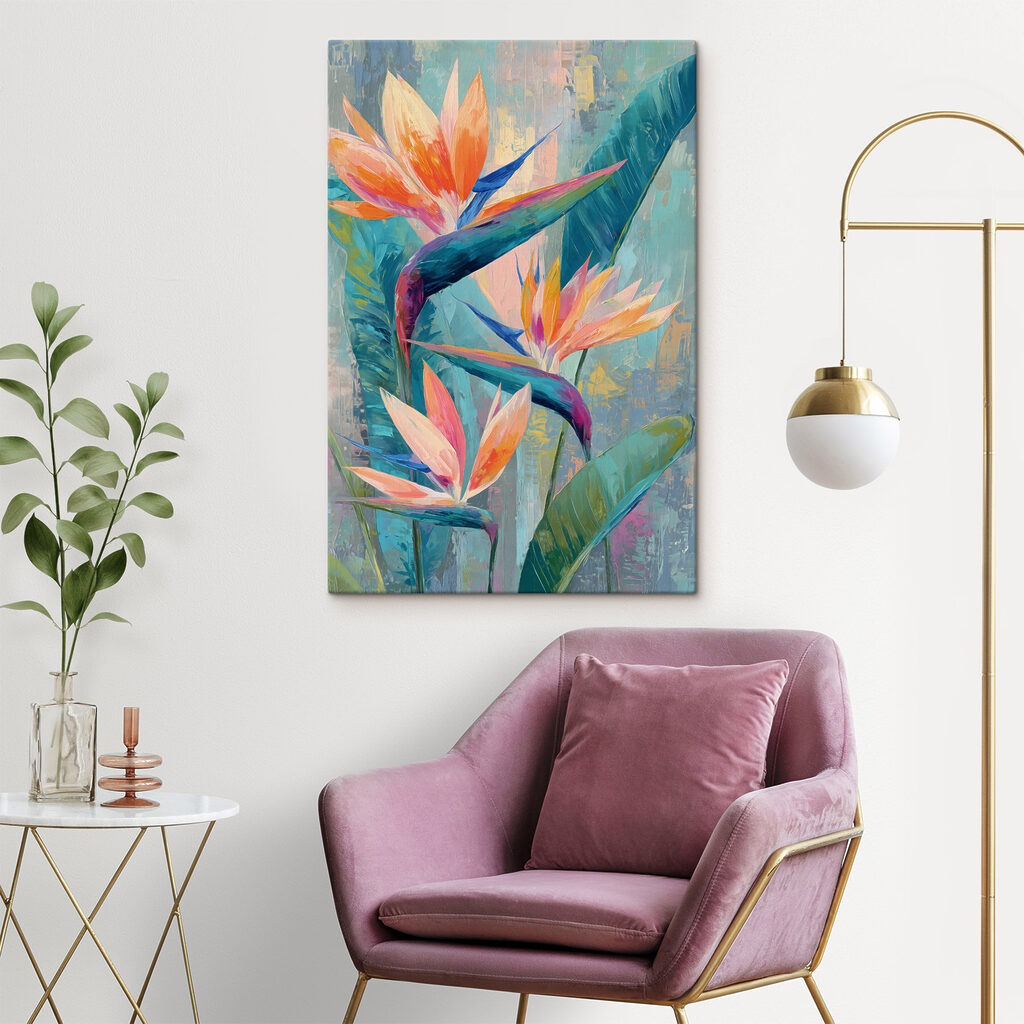 Painting of flowers and leaves Painting of flowers and leaves