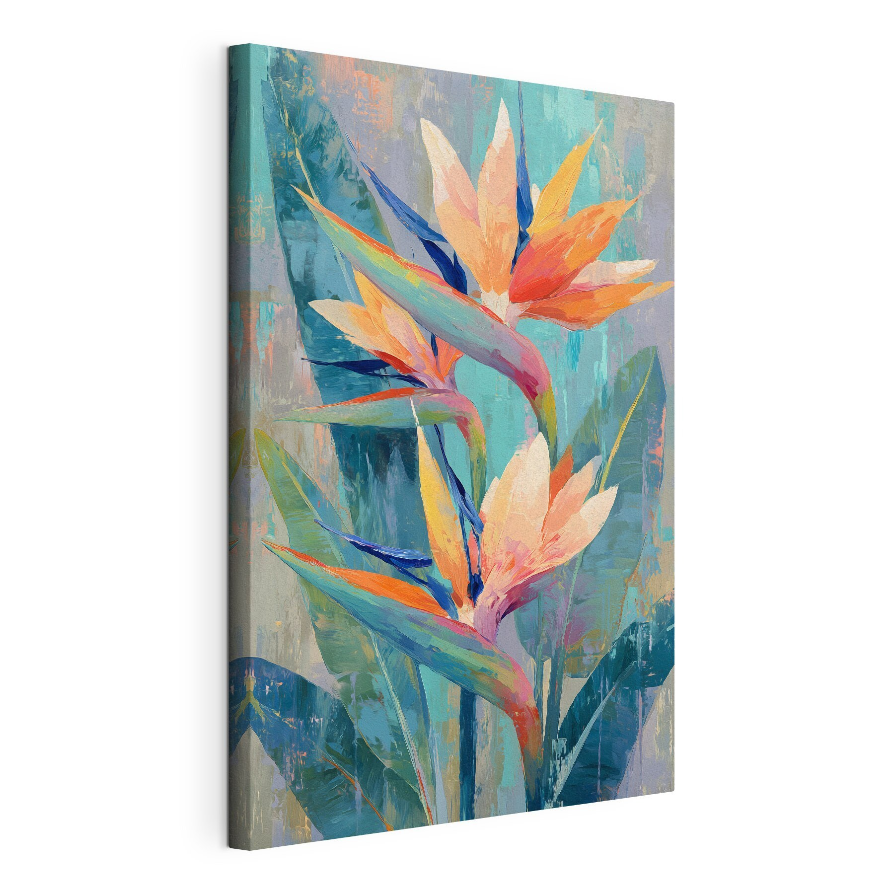 Painting of flowers and leaves Painting of flowers and leaves