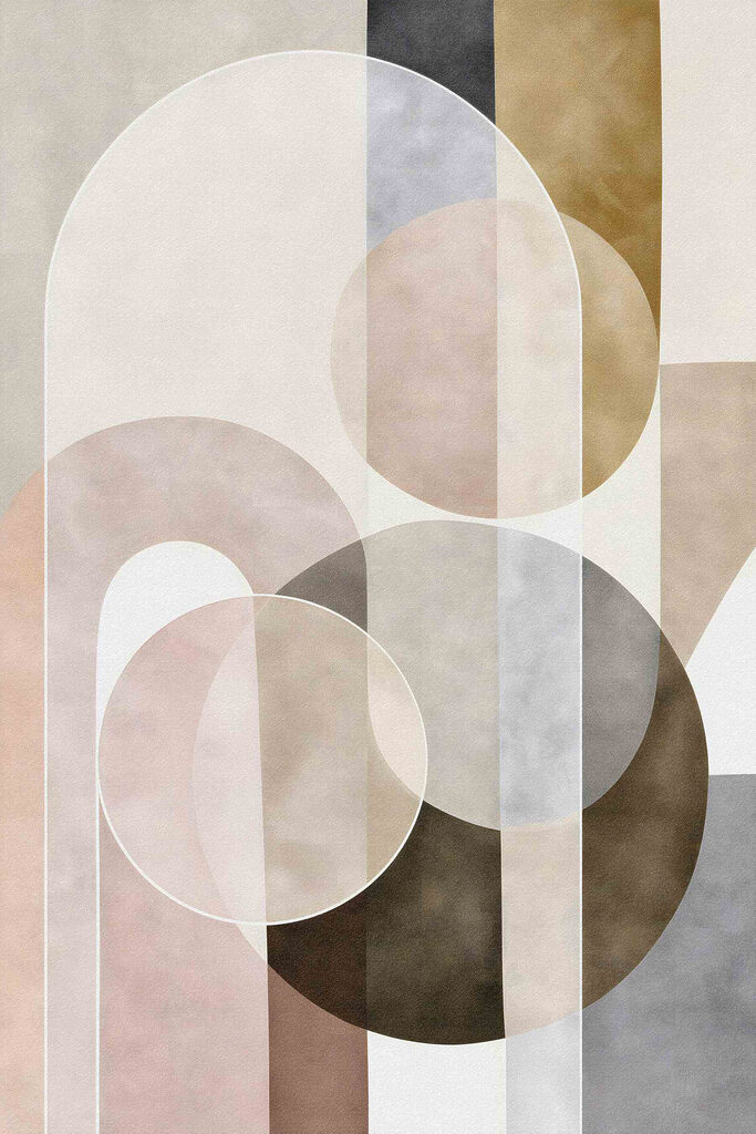 Abstract shapes create a harmonious blend Abstract shapes create a harmonious blend