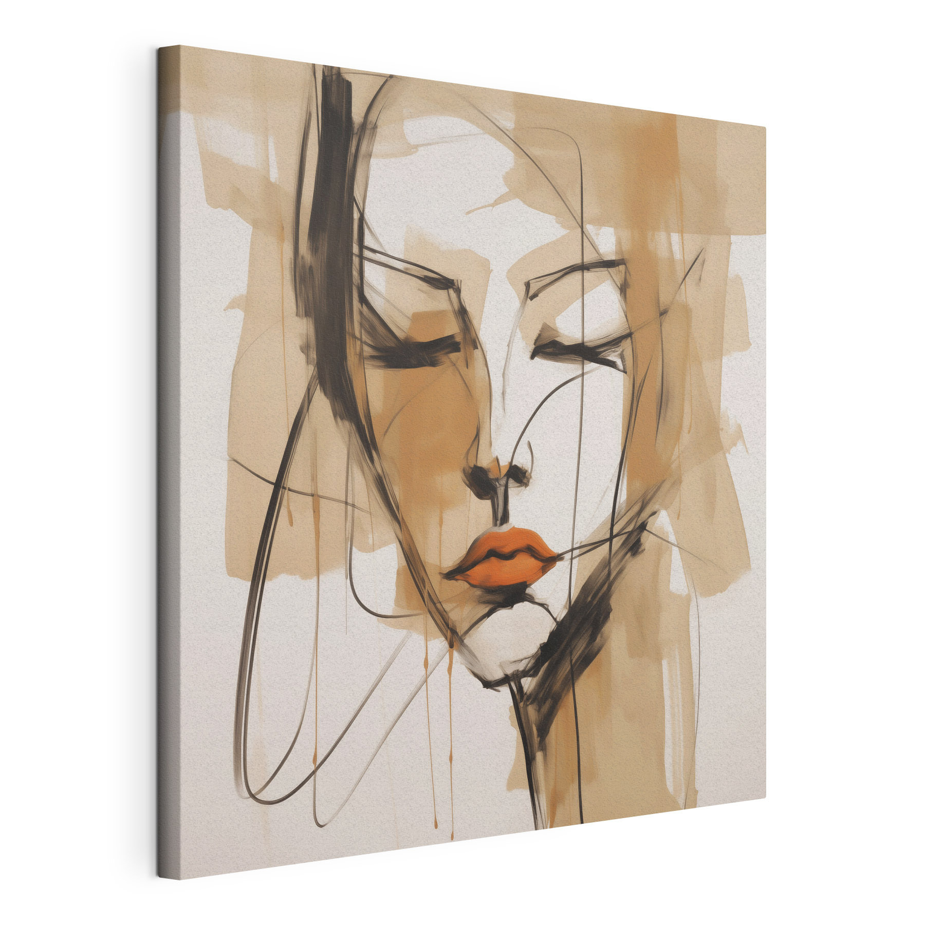 Painting of a woman's face