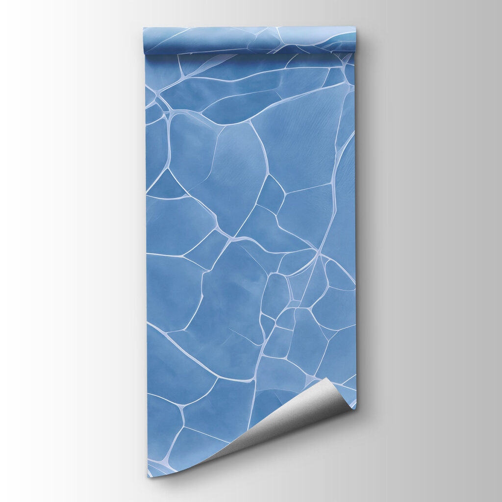 Blue and white cracked surface Blue and white cracked surface
