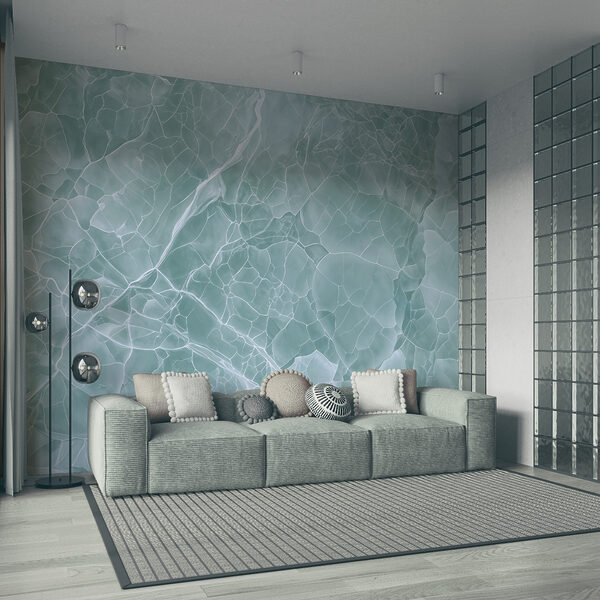 Design abstract cu fundal turcoaz, care inspiră liniște Design abstract cu fundal turcoaz, care inspiră liniște