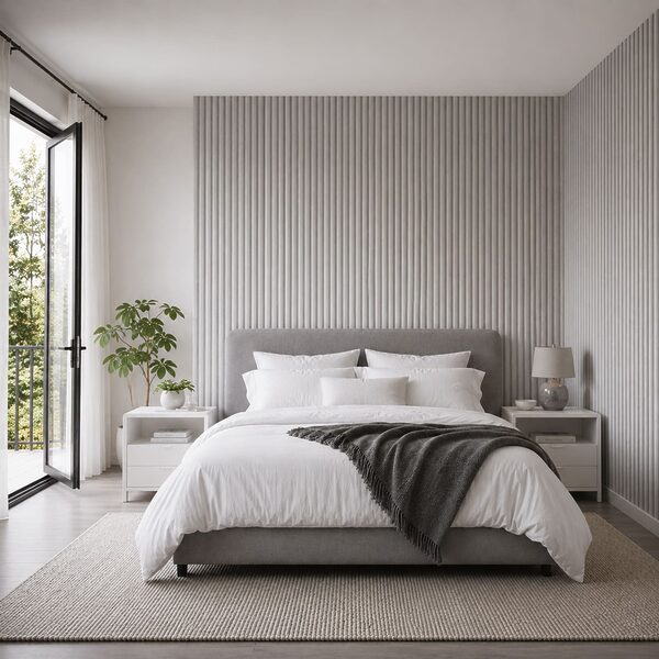 Design minimalist cu un model de linii verticale