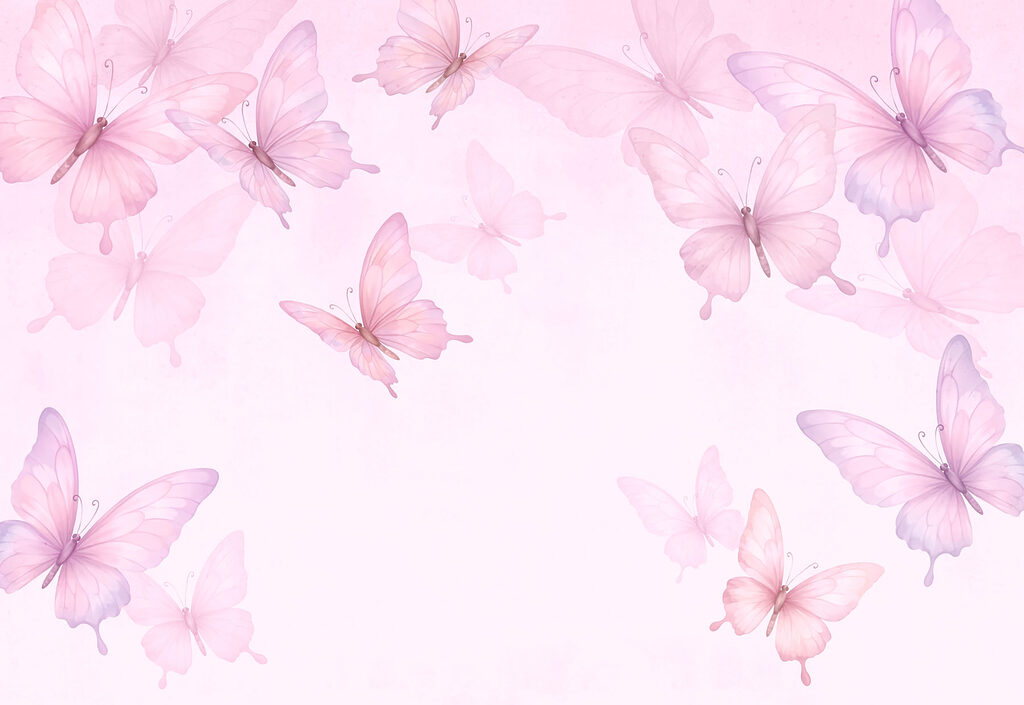 Group of butterflies flying