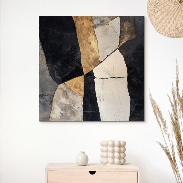 Abstract composition in contrasting colors Abstract composition in contrasting colors