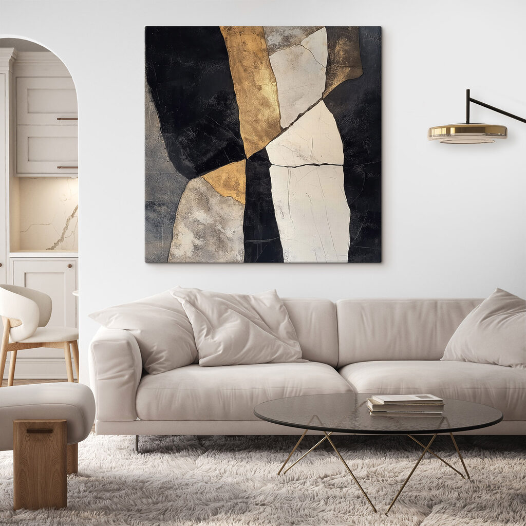 Abstract composition in contrasting colors Abstract composition in contrasting colors