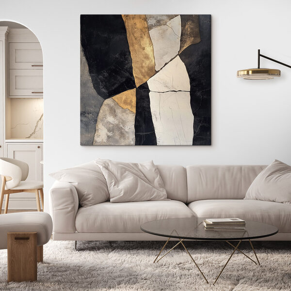 Abstract composition in contrasting colors Abstract composition in contrasting colors