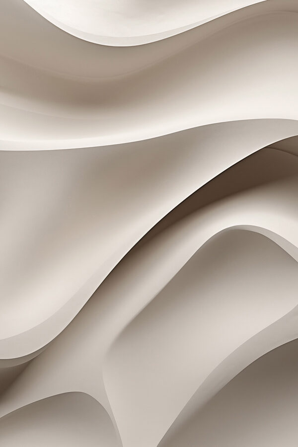 White wavy surface with a curved edge White wavy surface with a curved edge