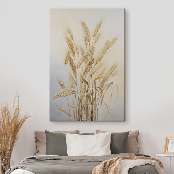 Bunch of wheat in a vase
