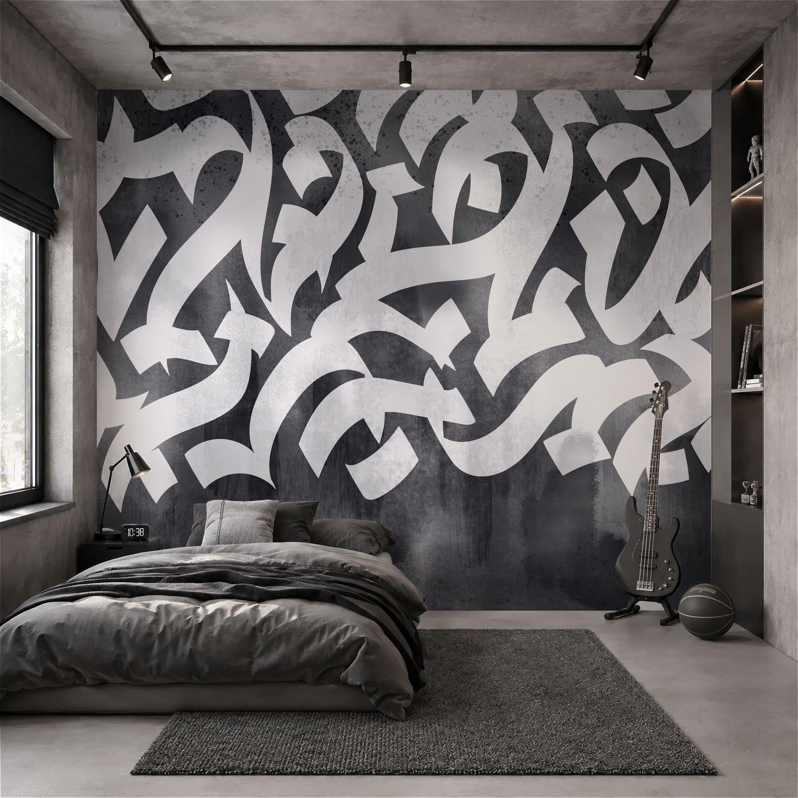 Graffiti alb și negru