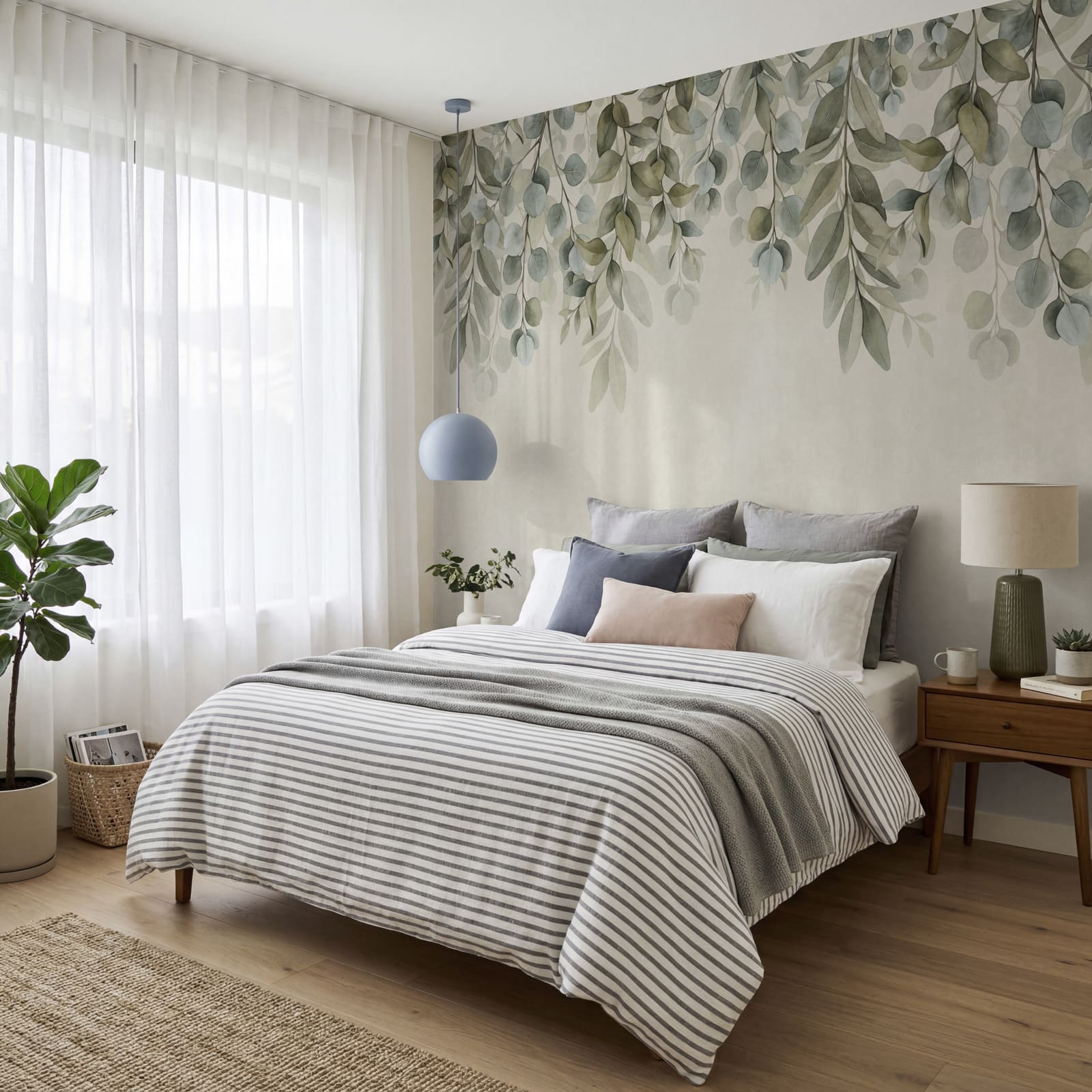 Frunze delicate care conturează un fundal blând